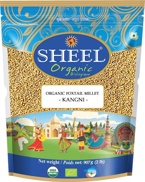Organic Foxtail Millet - Kangni ~ Raw / Natural ~ Vegan ~ Unpolished (2 Lb / 907g)
