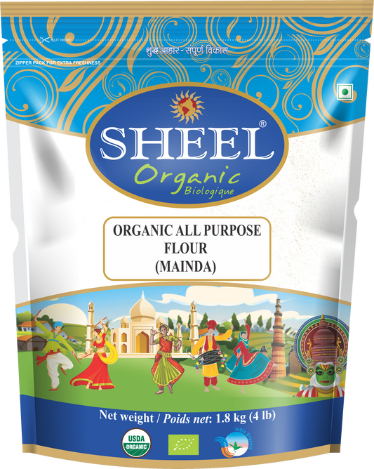 Organic All Purpose Flour / Mainda - 4 Lb (1.8Kg)