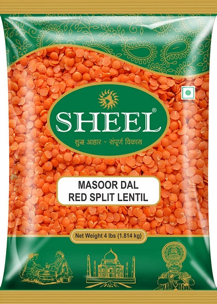 Masoor Dal / Split Red Lentil - 4 Lb (1.8 Kg)