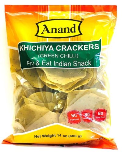 Khichiya Crackers - Green Chilli (14oz / 400g)