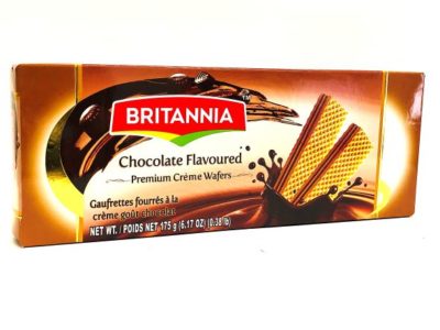 Britannia Chocolate Flavoured - Premium Creme Wafers (6.17oz / 175g)