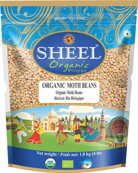 Organic Moth Beans / Matki Beans - 4 Lb (1.8 Kg)