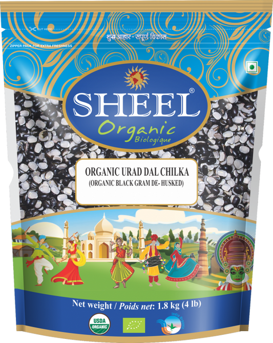 Urad Dal Chilka orgánico - 4 libras