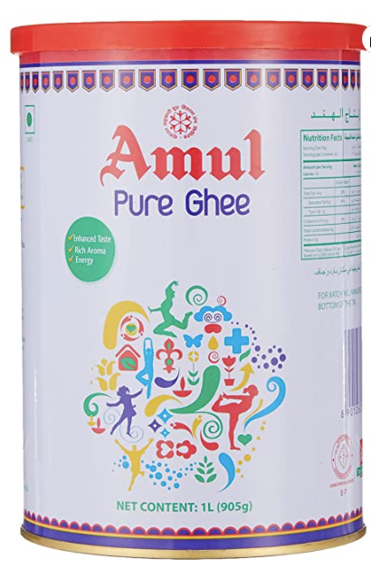 Amul Pure Ghee Tin - 1 L (905g)