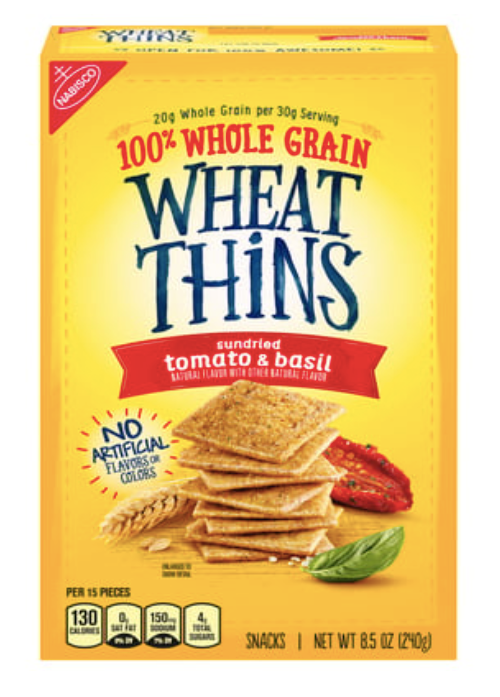 Wheat Thins, Snack, Sundried Tomato & Basil - 8.5 oz