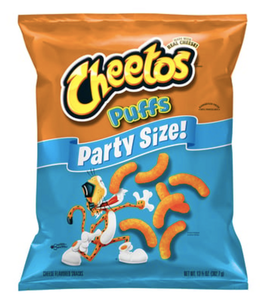 Cheetos, Snacks, Cheese Flavored, Puffs, Party Size 13.5 Oz