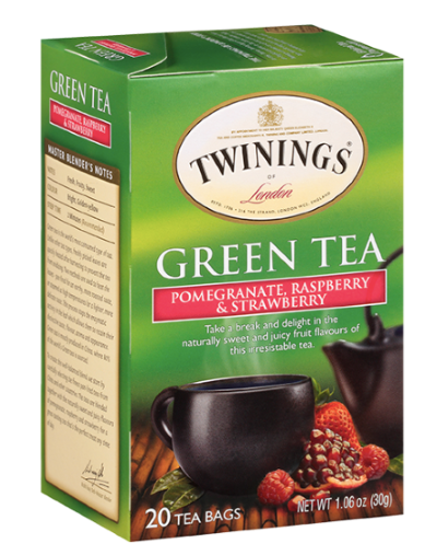 Twinings - Green Tea Pomegranate, Raspberry & Strawberry(1.06oz / 30g)