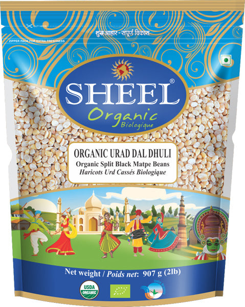Orgánico Urad Dal Dhuli - 2 libras (907 g)