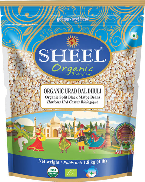 Organic Urad Dal Dhuli - 4 Lb (1.8 Kg)