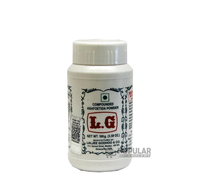 L.G Compounded Asafoetida (Hing) Powder - 100g / 3.5 Oz.