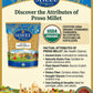 Sheel Organic Proso Millet 907g ~ 32 oz (2 lb) ~ Vegan ~ USDA Organic