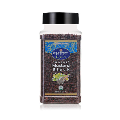Sheel Organic Black Mustard Seeds, USDA Organic, Kosher, 12 oz