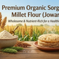 Organic Sorghum Millet Flour (Jowar Flour) 2 lb (907g) ~ Sheel Brand ~ USDA Organic ~ Vegan ~ Gluten Free