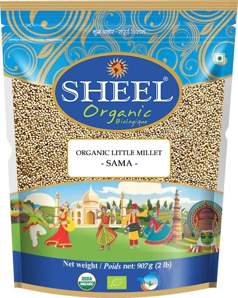 Organic Little Millet - Sama ~ Raw / Natural ~ Vegan ~ Unpolished (2 Lb / 907g)