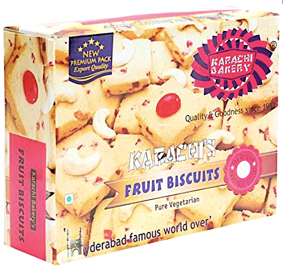 Karachi Bakery Fruit Biscuits - 400 Gm (14 Oz)