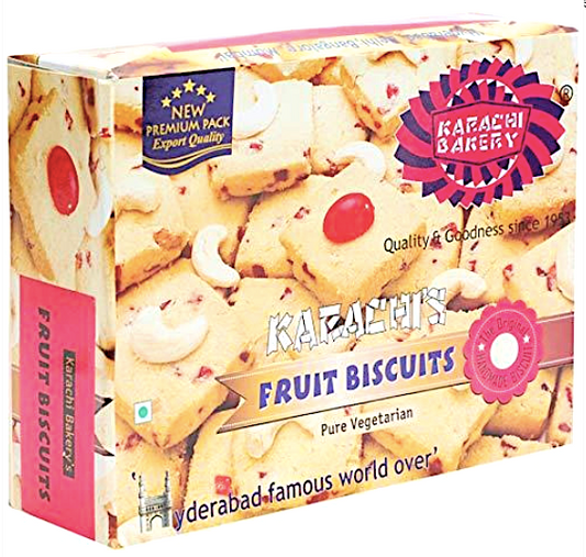 Karachi Bakery Fruit Biscuits - 400 Gm (14 Oz)