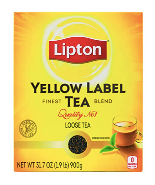 Té de etiqueta amarilla Lipton (31.7 oz / 1.9 lb / 900 g)