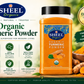 Sheel Organic Turmeric Powder - Curcumin, USDA Organic, Kosher, Vegan - Powdered Form, 10 oz / 284g