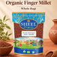 Portrait Organic Finger Millet banner without a weight callout