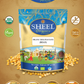 Sheel Organic Besan Banner with Chana Dal and Dishes