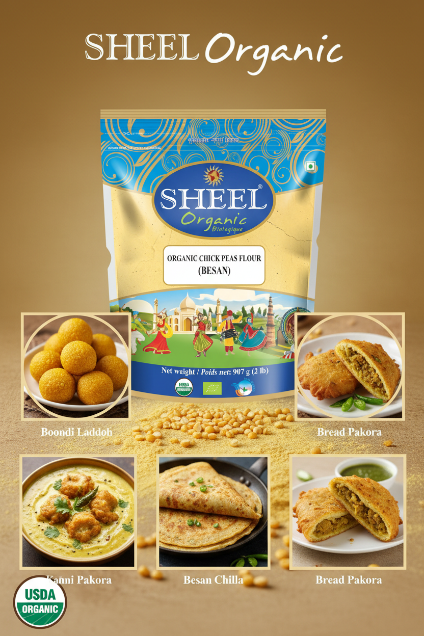 Sheel Organic Besan Dishes Banner
