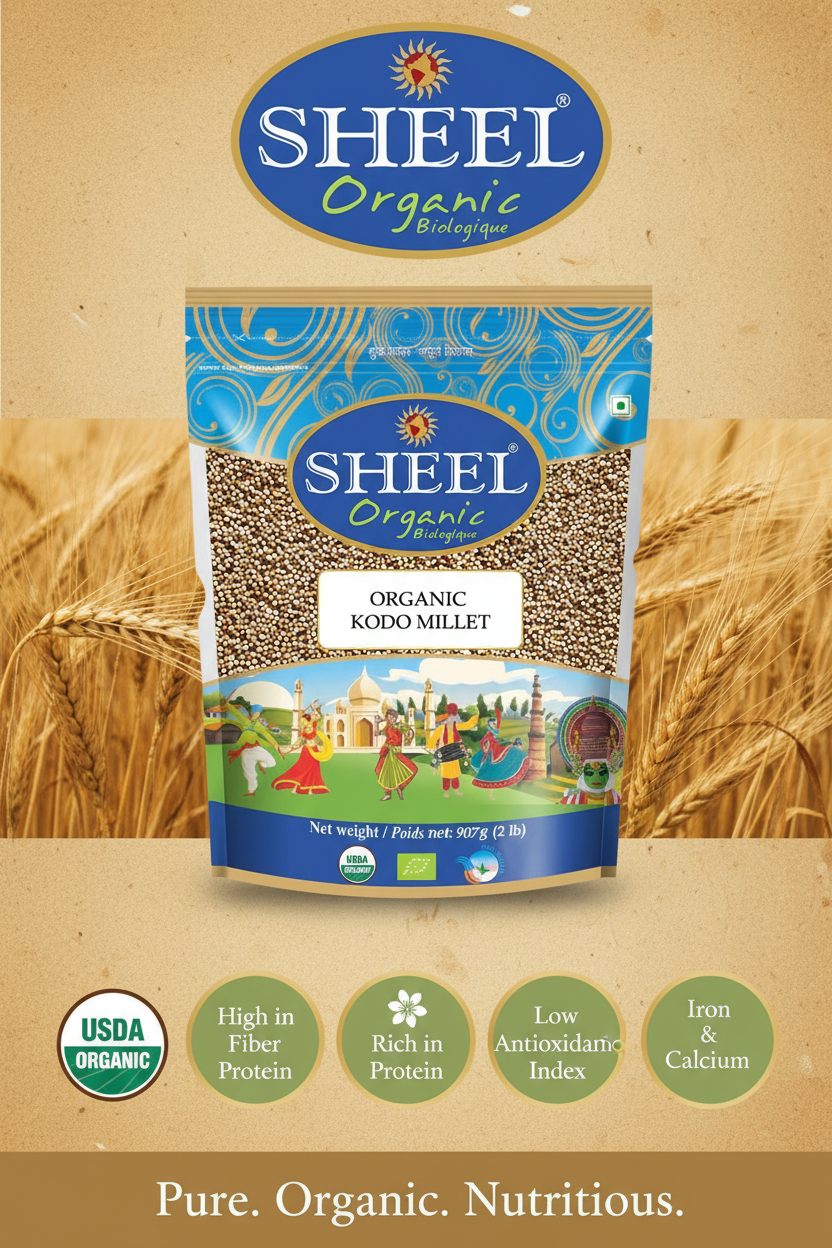 Organic Kodo Millet - Kodon ~ Raw / Natural ~ Vegan ~ Unpolished (2 Lb / 907g)