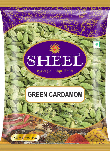 Green Cardamom (Hari Elaichi) - 14 oz. (400g)