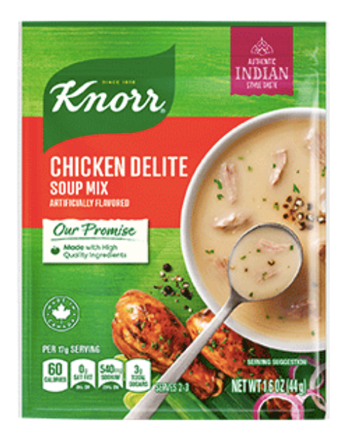 Knorr Chicken Delite Soup Mix - 1.6 oz. (44g)