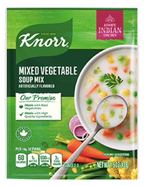 Knorr Mixed Vegetable Soup Mix -1.5 oz.(43g)
