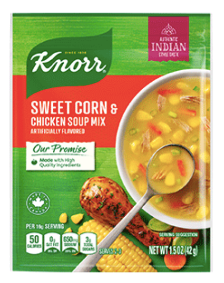 Knorr Sweet Corn & Chicken Soup Mix 1.5 oz (42g)
