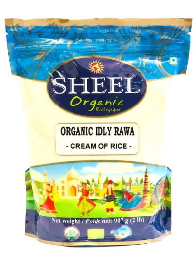 Crema de Arroz Orgánica Sheel - Idly Rawa (2 Lbs)