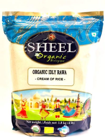 Crema de Arroz Orgánica Sheel - Idly Rawa (4 Lbs)