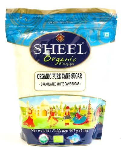 Azúcar de caña pura orgánica Sheel (2 libras)