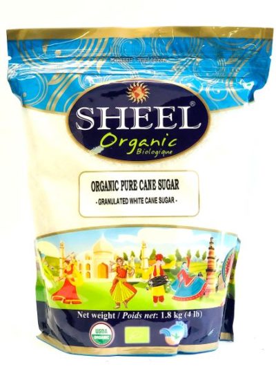 Azúcar de caña pura orgánica Sheel (4 libras)