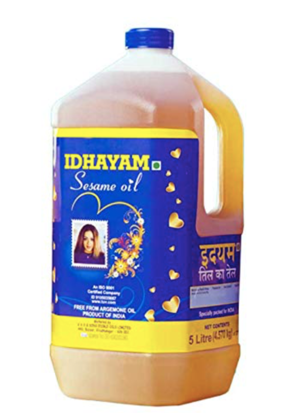 Idhayam Sesame Oil- 5 Ltr/ 169.07 Fl Oz.