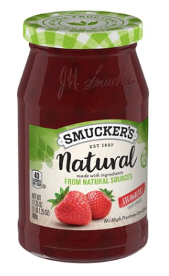 Smucker's, Natural - Strawberry Spread  17.25 oz