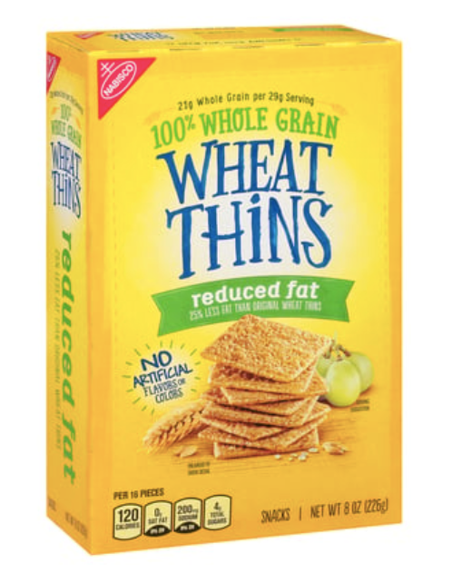 Wheat Thins, Snacks, Reduced Fat 8 oz