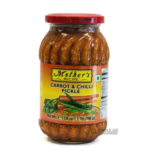 Mother's Carrot & Chilli Pickle - 500g (17.6 oz)